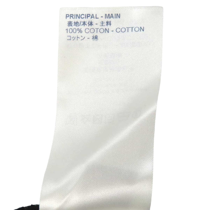 LOUIS VUITTON 
コットン クルーネック 
LV ロゴ ブリック プリント Tシャツ