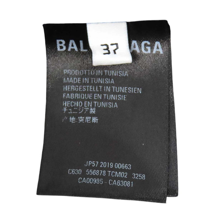 BALENCIAGA 
ロングスリーブ コットン ボタン 
バックロゴ チェック シャツ