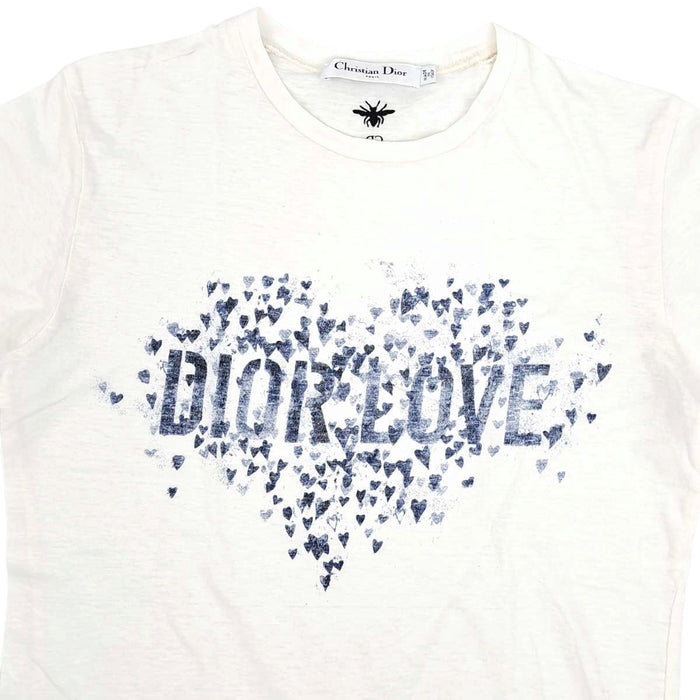 Dior 
コットン 
ハート ロゴ Tシャツ 
クリスチャンディオール
