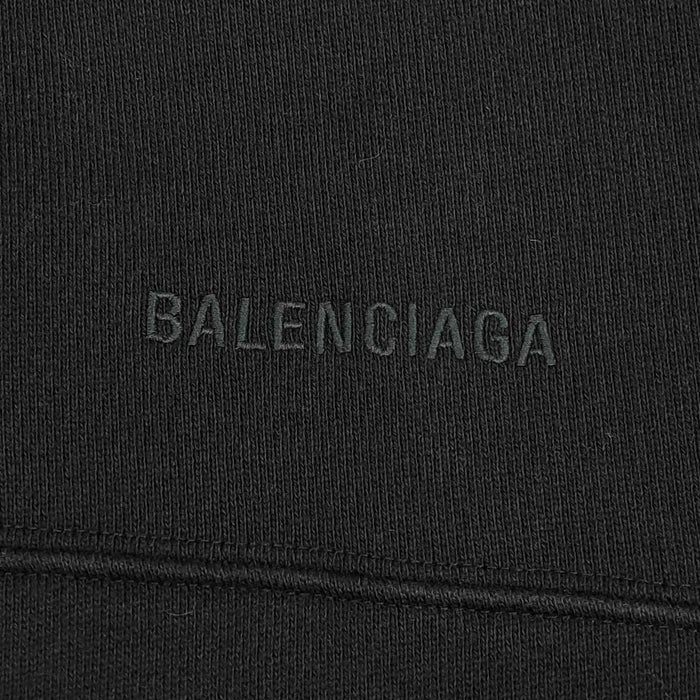 BALENCIAGA 
ロゴ チェック柄 オーバーサイズ スウェット コットン 
ロゴ フード パーカー