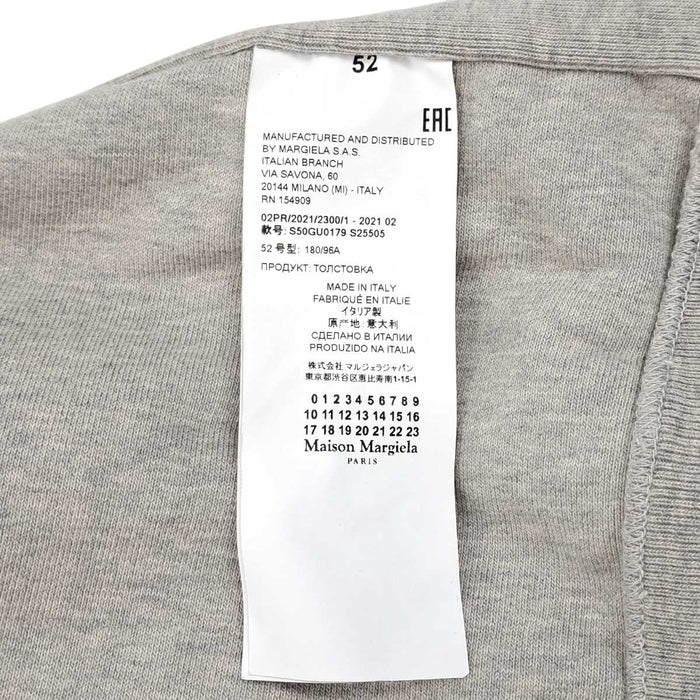 Maison Margiela 
4ステッチ ロゴ コットン 
プルオーバー スウェット パーカー
