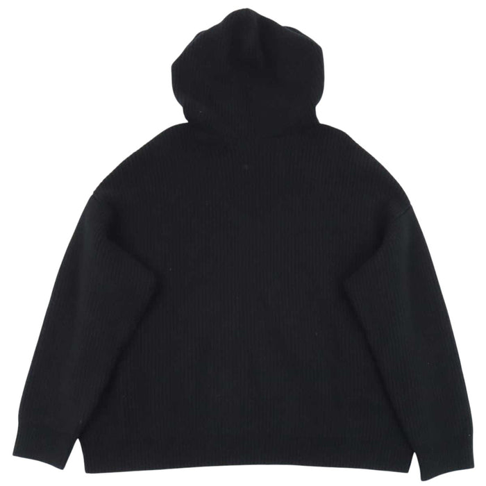 CELINE 
フード ウール 
ロゴ ニット フーディ