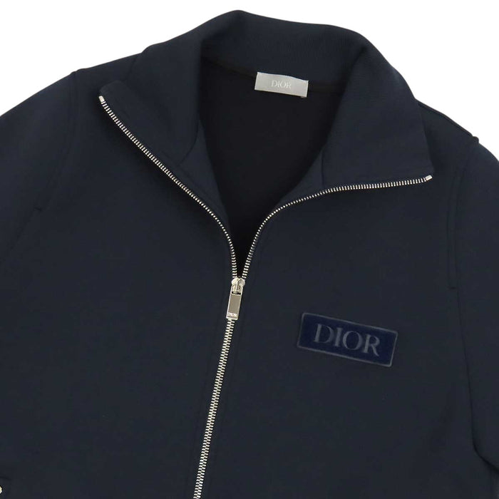 Dior 
パッチ ハイネック ナイロン混 コットン混 
ロゴ ジップアップ ジャケット 
ディオールオム
