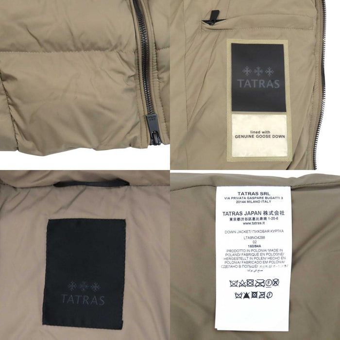 TATRAS 
ロゴワッペン ファー付き ナイロン 
プリムラ ダウンコート