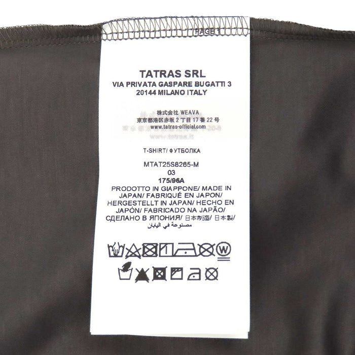 TATRAS 
ロゴワッペン コットン クルーネック 
CIALO チアーロ Tシャツ
