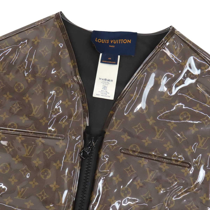 LOUIS VUITTON 
LV ロゴ 総柄 ジレ ダブルジップ 
インフレータブル モノグラム ベスト