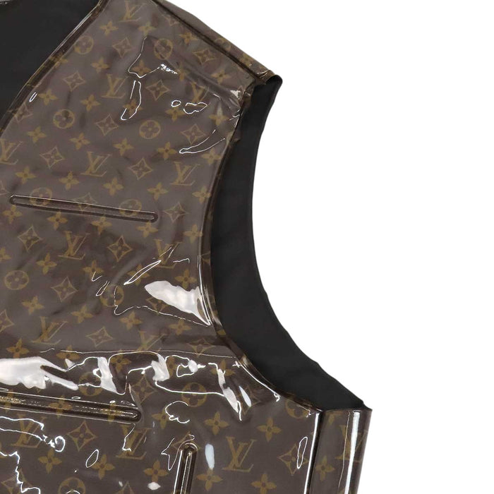 LOUIS VUITTON 
LV ロゴ 総柄 ジレ ダブルジップ 
インフレータブル モノグラム ベスト