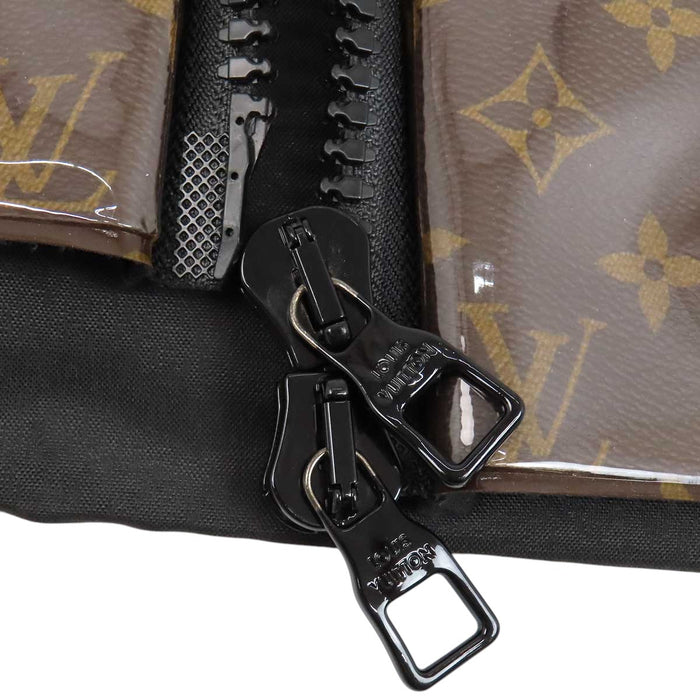 LOUIS VUITTON 
LV ロゴ 総柄 ジレ ダブルジップ 
インフレータブル モノグラム ベスト