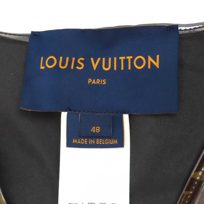 LOUIS VUITTON 
LV ロゴ 総柄 ジレ ダブルジップ 
インフレータブル モノグラム ベスト