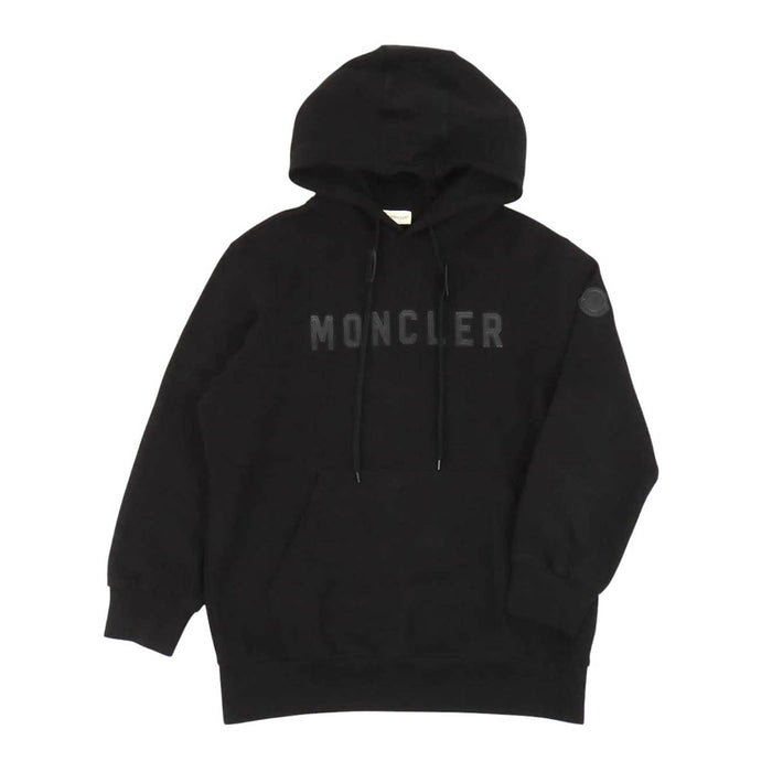 MONCLER 
FELPA CON CAPPUCCIO レザー 刺繍 
ロゴ フーディ