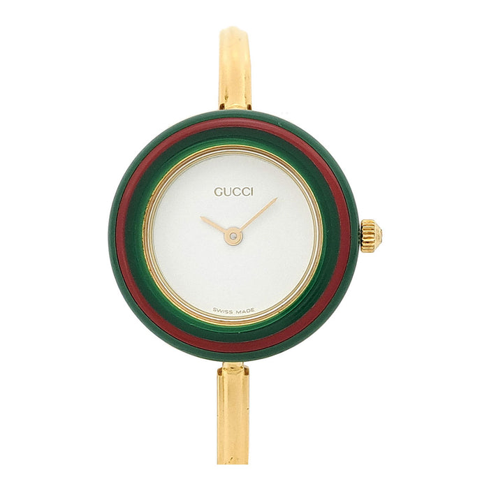 GUCCI 
チェンジベゼル バングルウォッチ 
箱ギャラ付