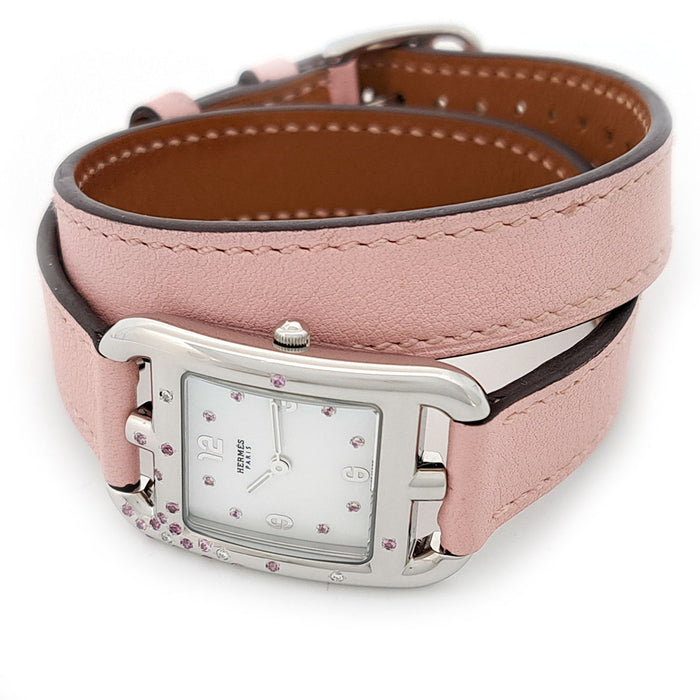 HERMES 
Cape Cod PM Rose Sakura Shell Pink Sapphire 
With papers