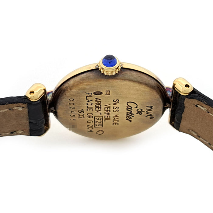 CARTIER 
Must Colisée Vermeil SM