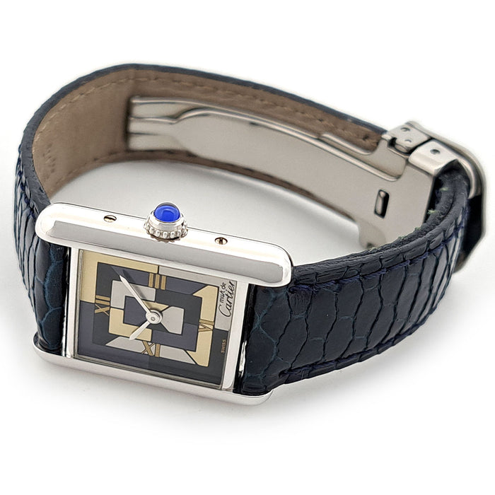 CARTIER 
Must Tank SM Art Deco 
With box and papers