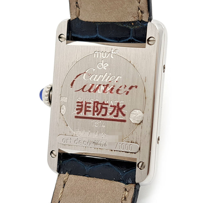 CARTIER 
Must Tank SM Art Deco 
With box and papers