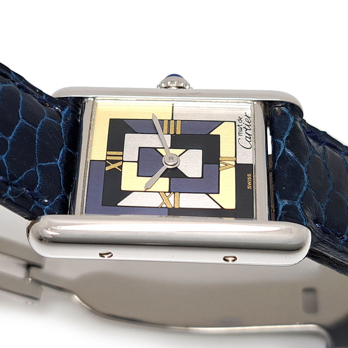 CARTIER 
Must Tank SM Art Deco 
With box and papers