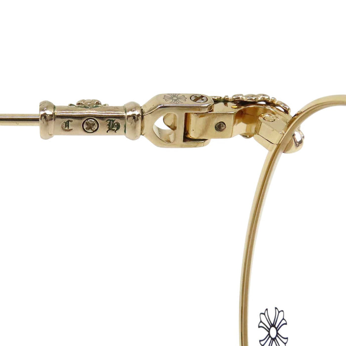 CHROME HEARTS 
CH Plus Cross Metal-Frame Boston 
BUBBA-A Eyewear