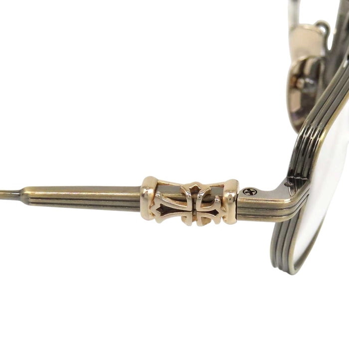 CHROME HEARTS 
CH クロス ダブルブリッジ メタルフレーム 
GUSHER アイウェア