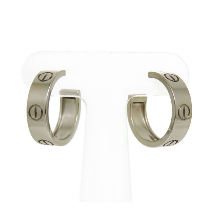 CARTIER 
Love hoop earrings