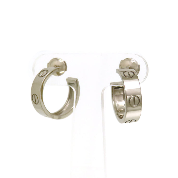 CARTIER 
Love hoop earrings