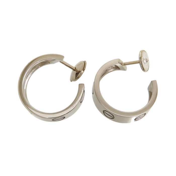 CARTIER 
Love hoop earrings