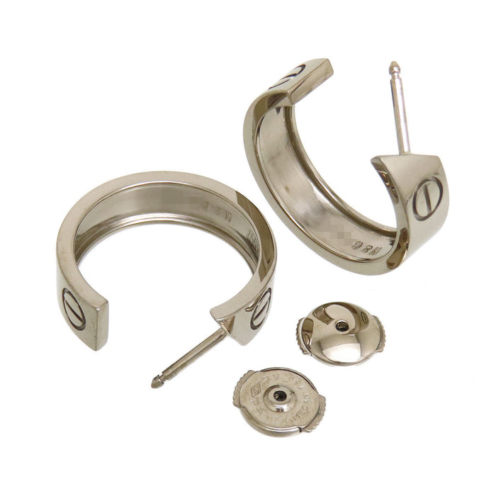 CARTIER 
Love hoop earrings