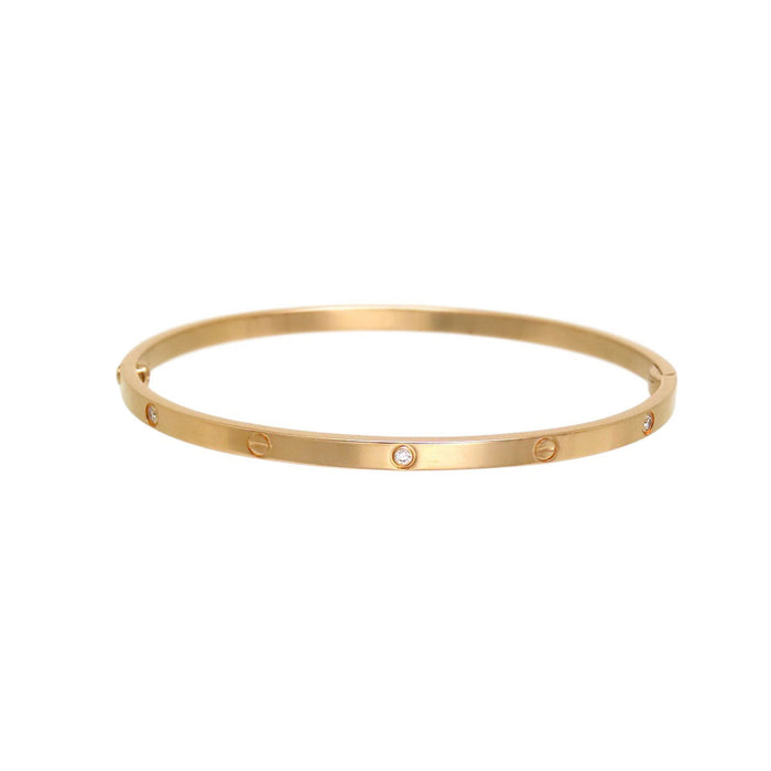 CARTIER 
ラブ ブレスレット SM ハーフダイヤモンド