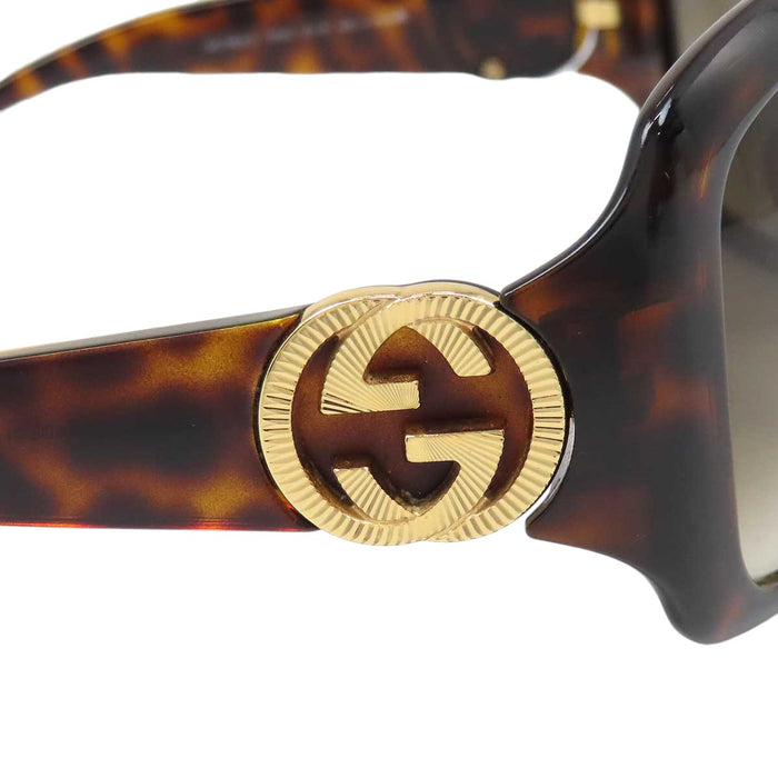 GUCCI 
Logo gradient lenses gold-tone metal 
Interlocking G sunglasses