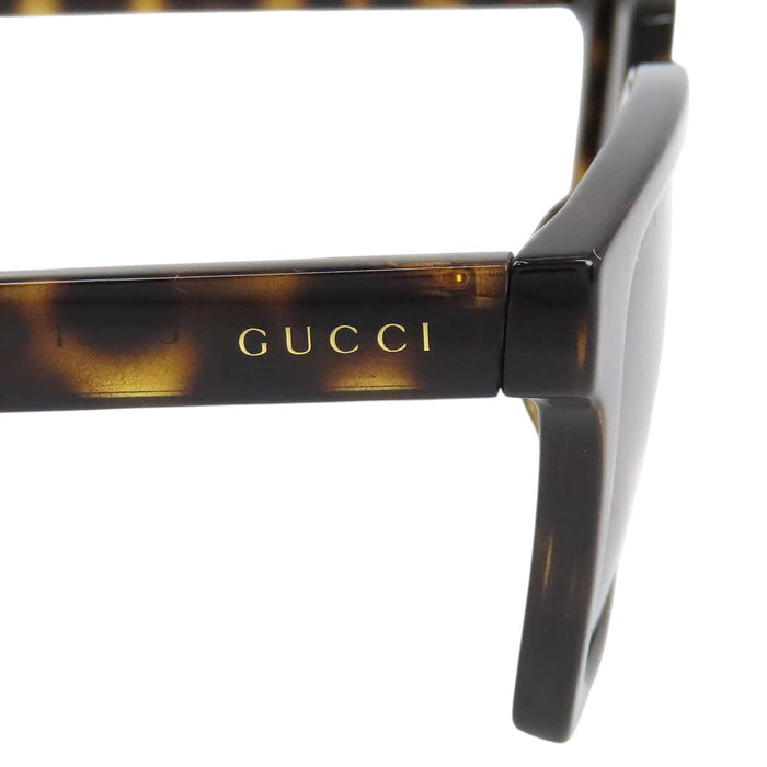 GUCCI 
べっ甲柄 ウェリントン 
ロゴ スクエア サングラス