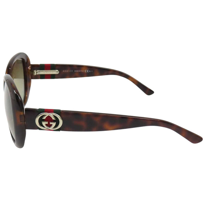 GUCCI 
ロゴ ウェブライン グラデーションレンズ シルバーカラーメタル 
インターロッキングG シェリーライン サングラス
