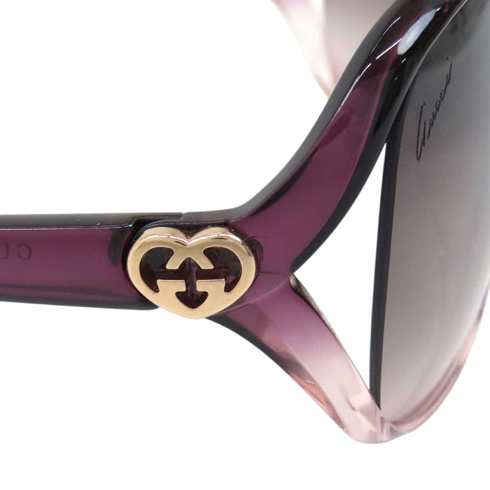 GUCCI 
GG heart color lenses 
Interlocking G butterfly sunglasses