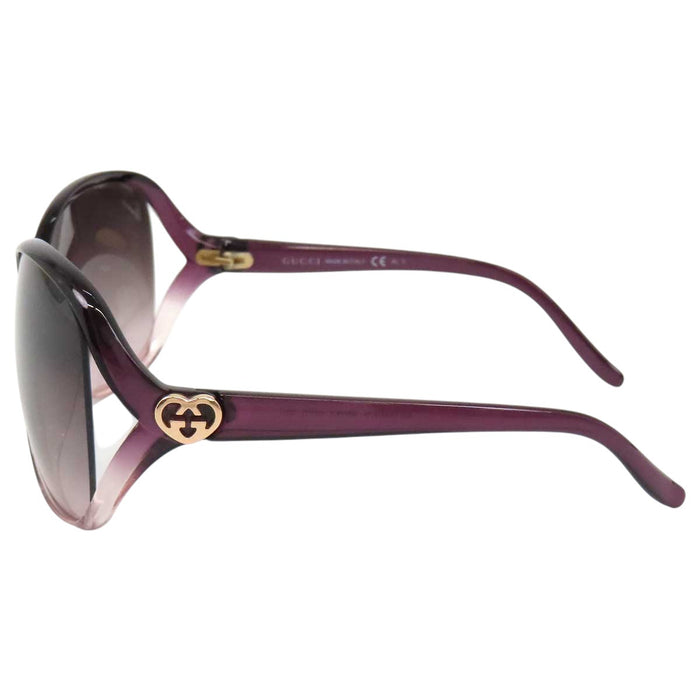 GUCCI 
GG heart color lenses 
Interlocking G butterfly sunglasses