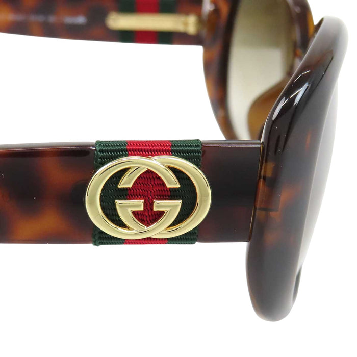 GUCCI 
GG べっ甲柄 ウェブストライプ 
インターロッキングG シェリーライン サングラス