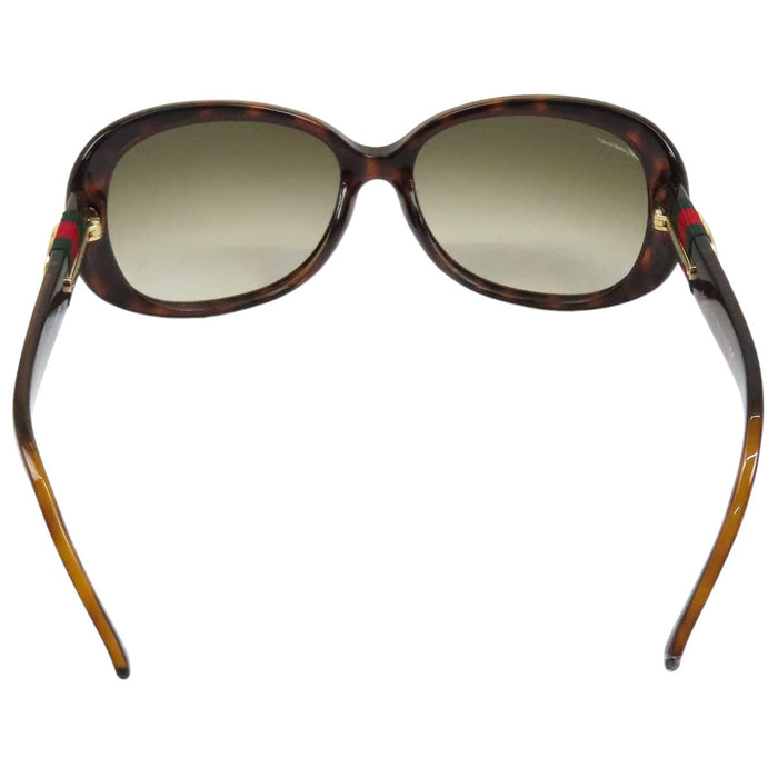 GUCCI 
GG べっ甲柄 ウェブストライプ 
インターロッキングG シェリーライン サングラス