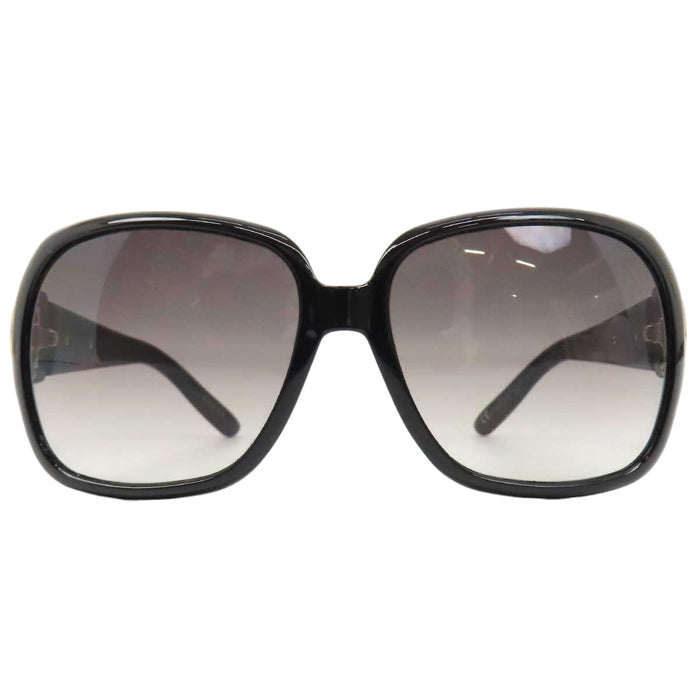 GUCCI 
Logo, métal doré, lentilles dégradées 
Lunettes avec mors de cheval