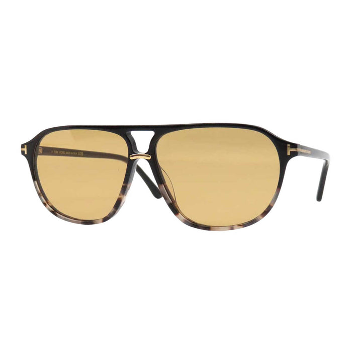 TOM FORD 
motif écaille de tortue double pont 
TOM FORD lunettes de soleil aviateur