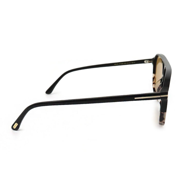 TOM FORD 
motif écaille de tortue double pont 
TOM FORD lunettes de soleil aviateur