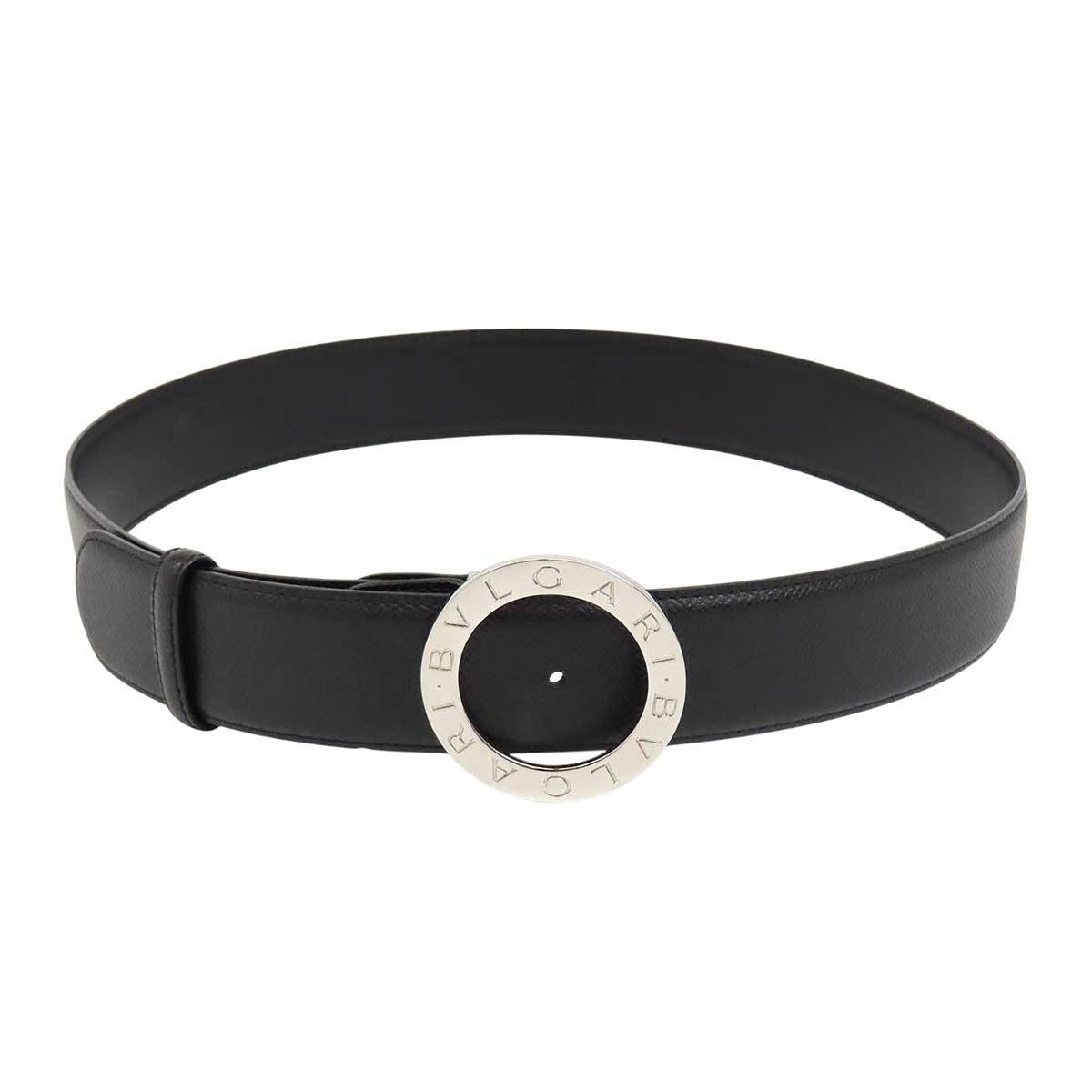BVLGARI サークルロゴ レザー シルバーカラー金具 ブルガリブルガリ