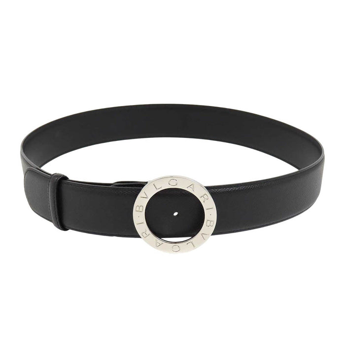 BVLGARI 
サークルロゴ レザー シルバーカラー金具 
ブルガリブルガリ ベルト