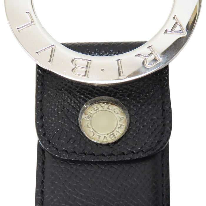 BVLGARI 
サークルロゴ レザー シルバーカラー金具 
ブルガリブルガリ ベルト