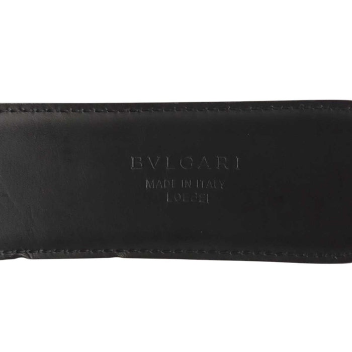 BVLGARI 
サークルロゴ レザー シルバーカラー金具 
ブルガリブルガリ ベルト