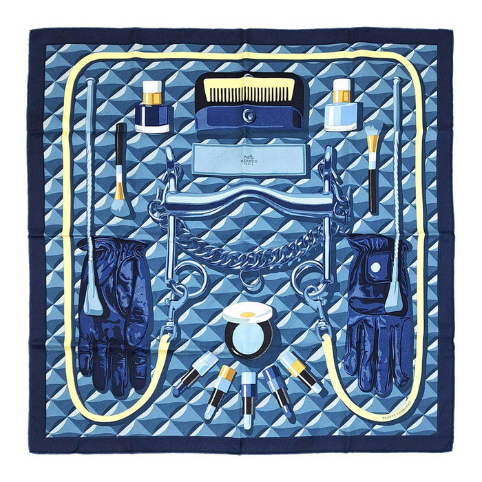 HERMES 
スカーフ 大判 シルク 
カレ 90 Beaute Composee ボテ コンポゼ