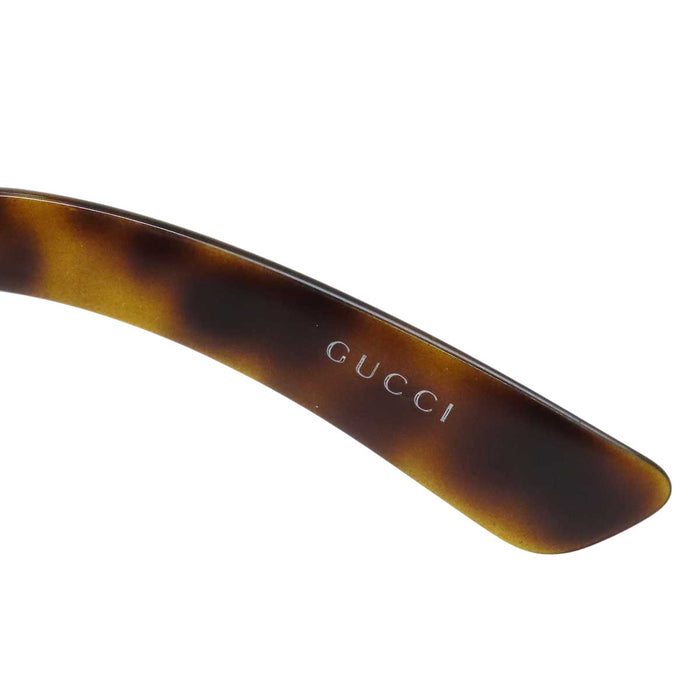 GUCCI 
GG オーバサイズ べっ甲柄 カラーレンズ 
インターロッキングG スクエア サングラス