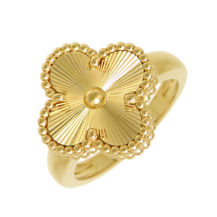 Van Cleef & Arpels 
Vintage Alhambra Guilloché Ring