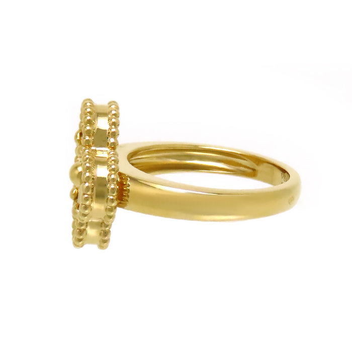 Van Cleef & Arpels 
Vintage Alhambra Guilloché Ring