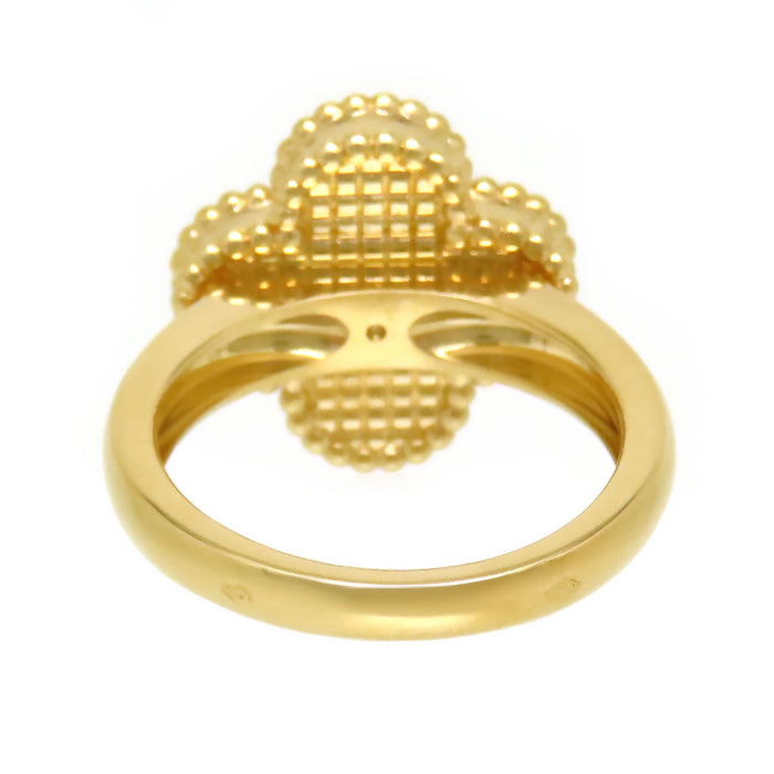 Van Cleef & Arpels 
Vintage Alhambra Guilloché Ring