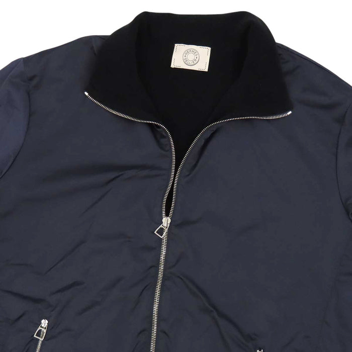 HERMES 
Sellier stand-collar nylon 
Warm-up men's fleece