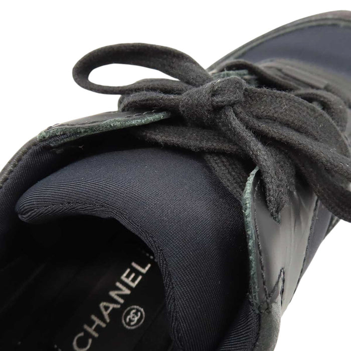 CHANEL 
COCO CC ロゴ スウェード レースアップ 
ココマーク ローカット スニーカー