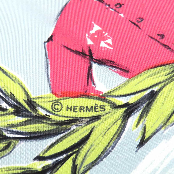 HERMÈS 
Large Silk Scarf 
Carré 90 CHANTILLY Chantilly Racecourse