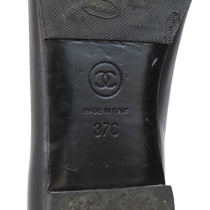CHANEL 
COCO CC ロゴ レザー 
ココマーク オペラシューズ